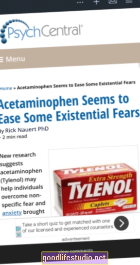 Изглежда, че ацетаминофенът облекчава някои екзистенциални страхове