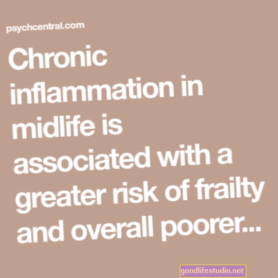 La inflamación crónica de la mediana edad se relaciona con la fragilidad en la vejez